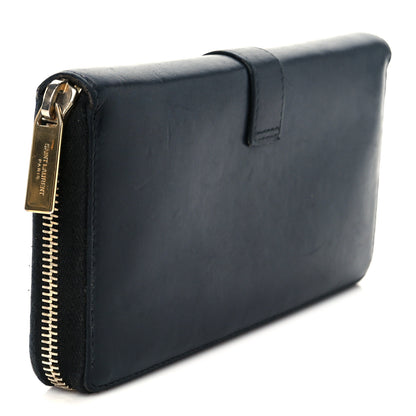 Saint Laurent Calfskin Classic Y Ligne Zip Around Wallet Black 6 of 16