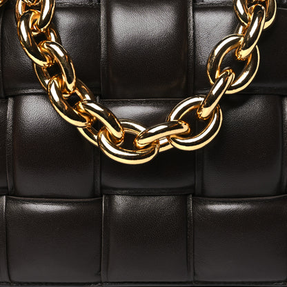 Bottega Veneta Lambskin Maxi Intreccio Padded Chain Cassette Crossbody Bag Fondant 8 of 10