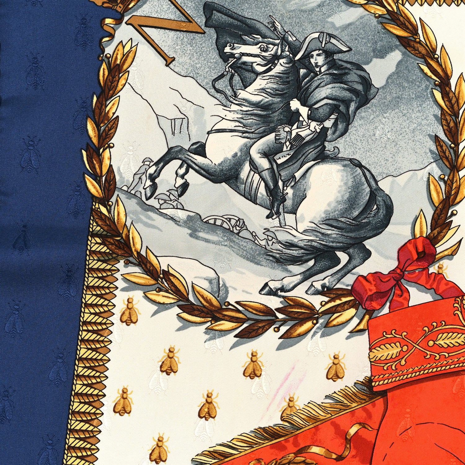 Hermes Silk Napoleon Scarf 90 5 of 5