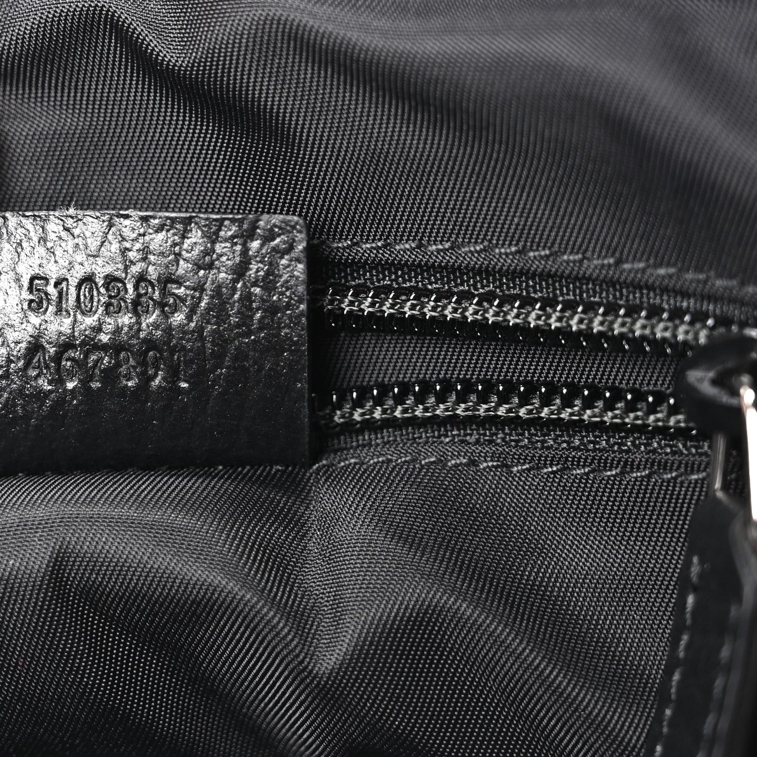 Gucci Nylon Monogram Double Buckle Flap Messenger Bag Black 7 of 10