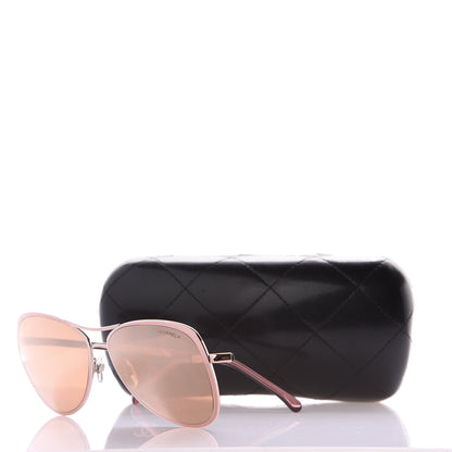 Chanel Mirrored Pilot Summer Sunglasses 4223 Pink 8 of 8