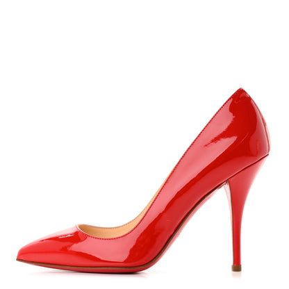 Christian Louboutin Patent Batignolles 100 Pumps 36 Rouge Lipstick 1 of 11