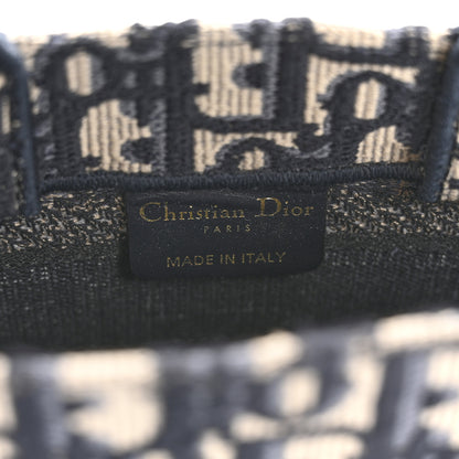 Christian Dior Oblique Mini Book Tote With Strap Blue Multicolor 6 of 14