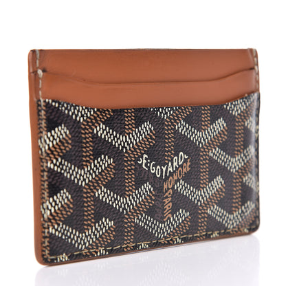 Goyard Goyardine Saint Sulpice Card Holder Black Gold 3 of 15