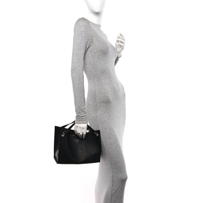 The Row Polished Saddle Calfskin Small Alexia Bag Black 2 of 10