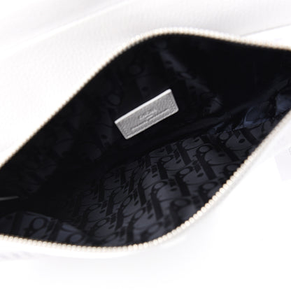 Christian Dior X DANIEL ARSHAM Grained Calfskin Newspaper Print Saddle Bag White 4 of 11