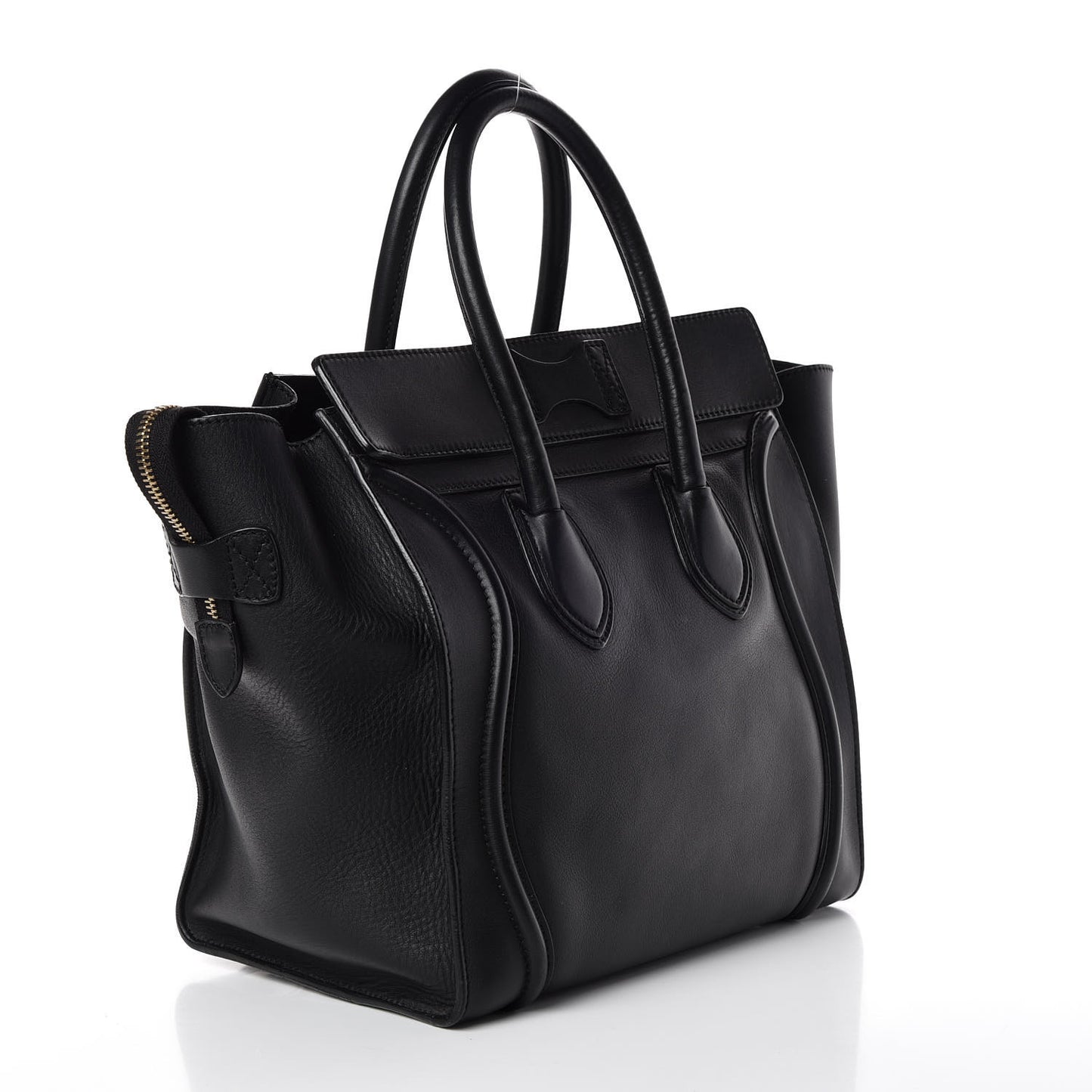 Smooth Calfskin Mini Luggage Black