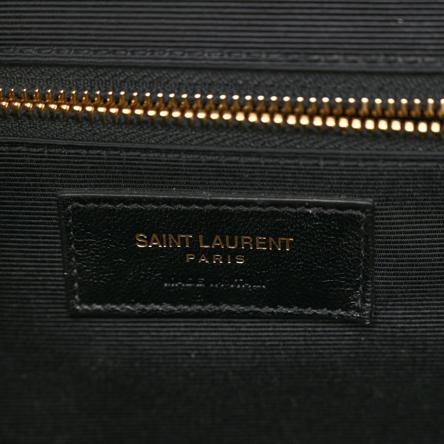 Saint Laurent Grain De Poudre Matelasse Chevron Large Monogram Satchel Dark Beige 6 of 13