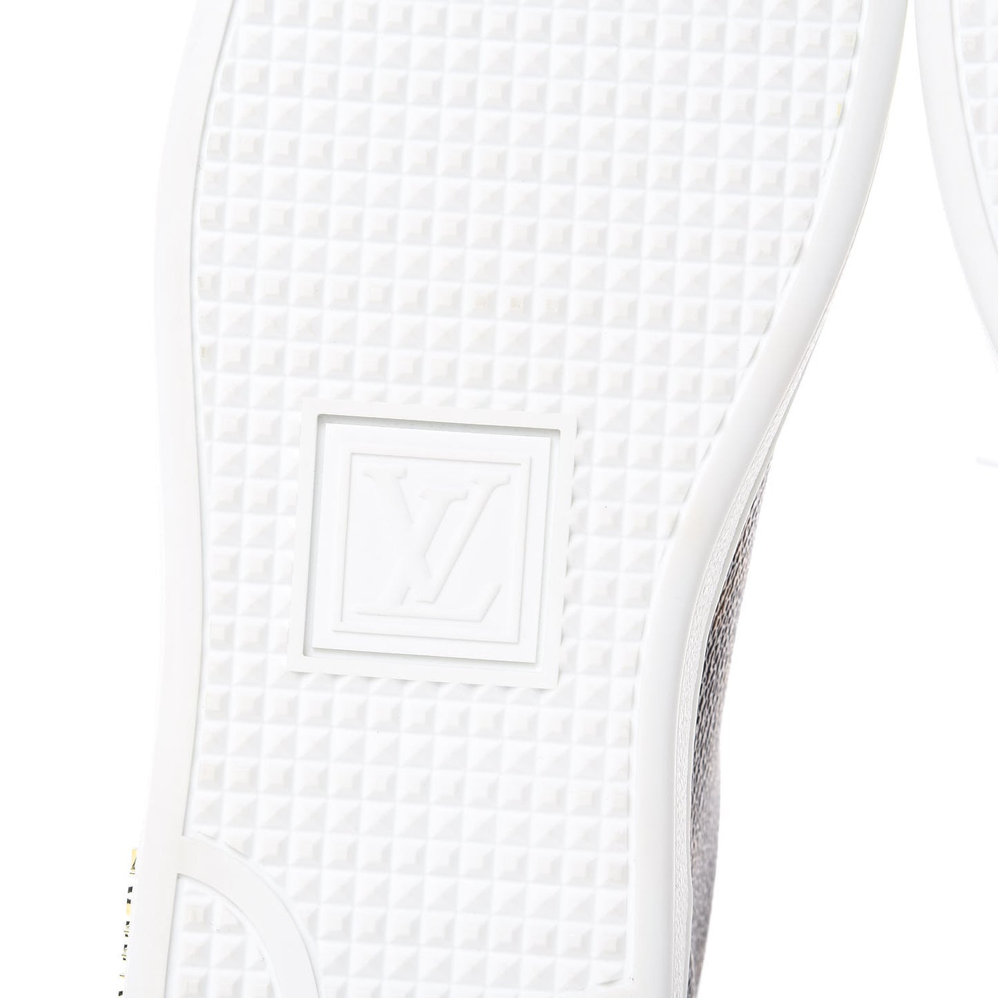 Calfskin Monogram LV Black Heart Sneakers 37.5 Cacao