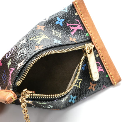 Louis Vuitton Monogram Multicolor Berlingot Coin Purse Black 5 of 7