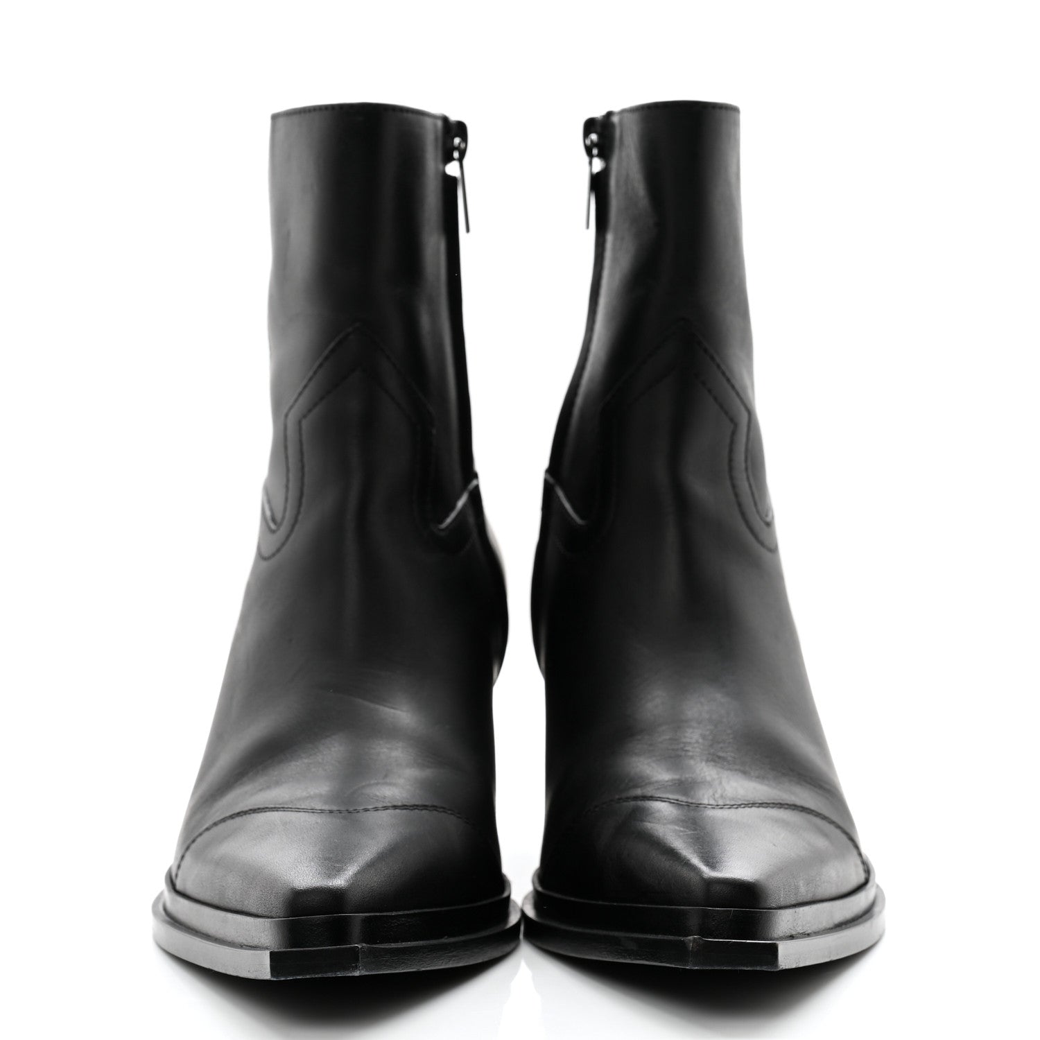 Jimmy Choo Shiny Calfskin Cece 60 Ankle Boots 37 Black 2 of 11