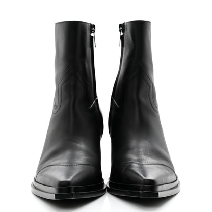 Jimmy Choo Shiny Calfskin Cece 60 Ankle Boots 37 Black 2 of 11