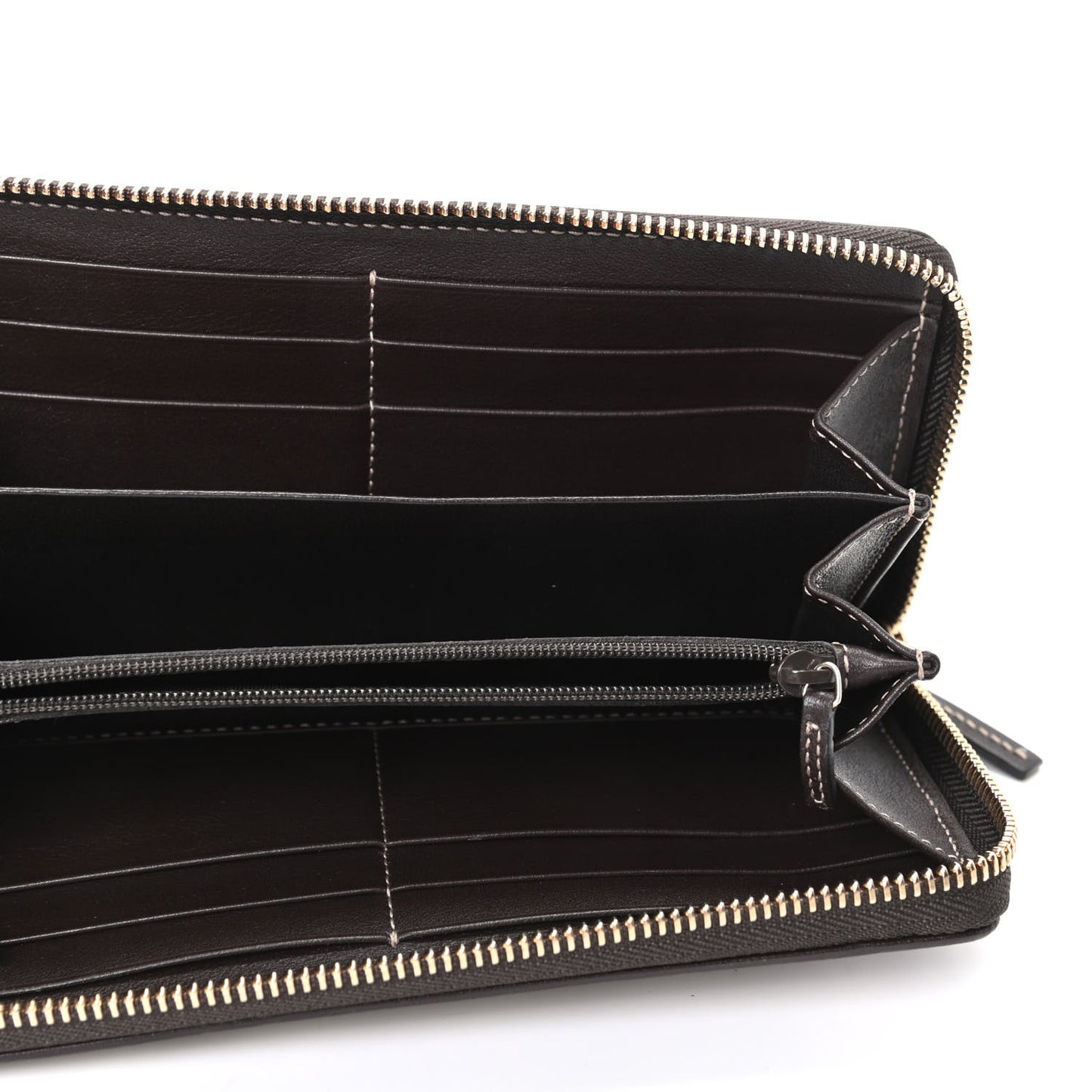 Monogram Princy Zip Around Wallet Dark Brown