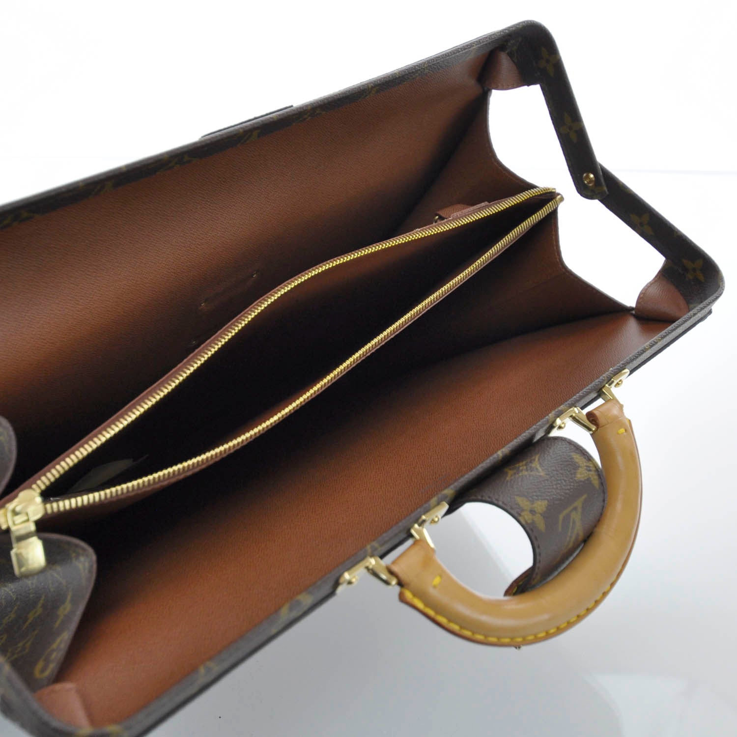 Louis Vuitton Monogram Serviette Fermoir Briefcase 7 of 9