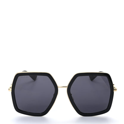 Gucci Acetate Oversize Square Frame GG0106S Sunglasses Black 2 of 7