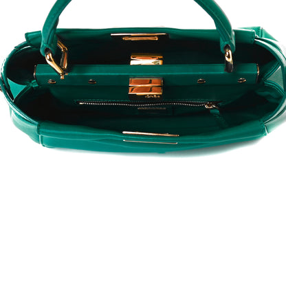 Fendi Nappa Mini Peekaboo Iconic Satchel Lago 4 of 9