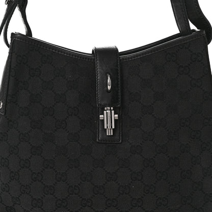 Gucci Monogram Piston Shoulder Bag Black 8 of 10