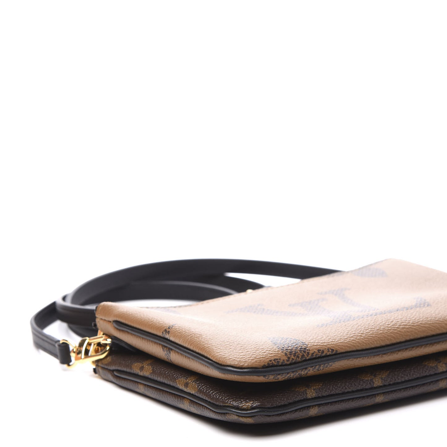 Reverse Monogram Giant Double Zip Pochette