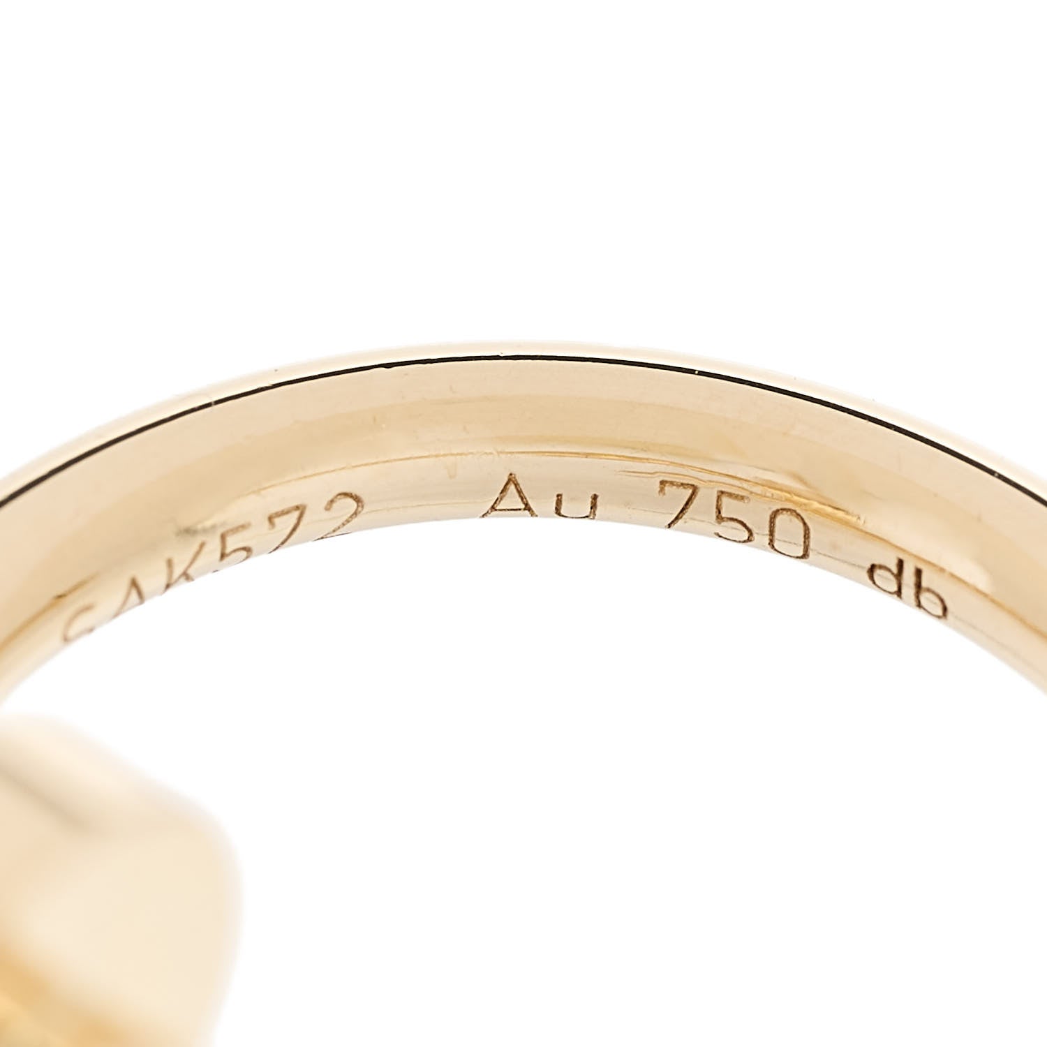 Cartier 18K Yellow Gold Juste Un Clou Hoop Earrings 6 of 6