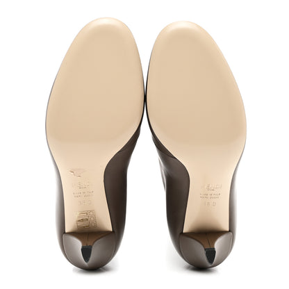 Fendi Vitello Karligraphy Tall Boots 36 Brown 5 of 8