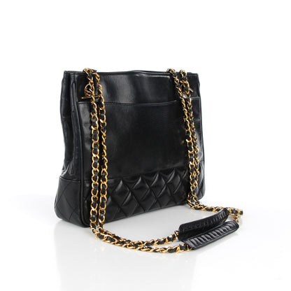 Chanel Lambskin Quilted Shoulder Bag Black 3 of 9