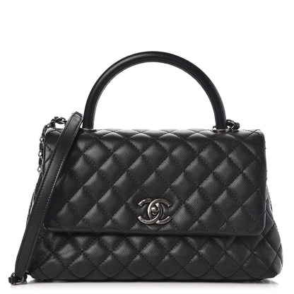 Chanel Caviar Quilted Small Coco Handle Flap Black 1 of 9