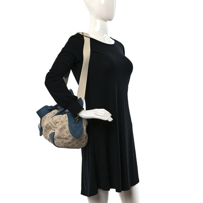 Louis Vuitton Denim Speedy Round GM Blue 2 of 16
