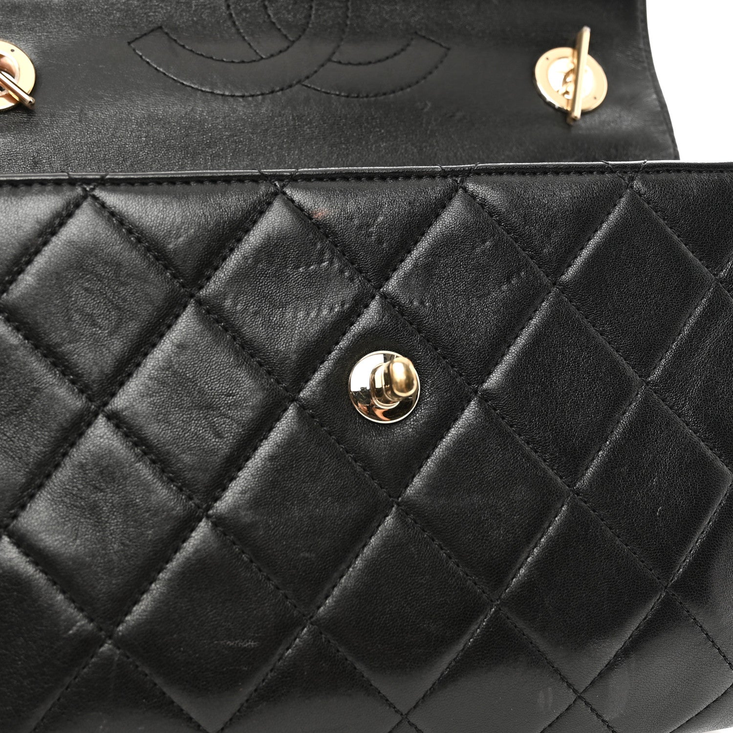 Chanel Lambskin Quilted Small Trendy CC Dual Handle Flap Bag Black 12 of 12