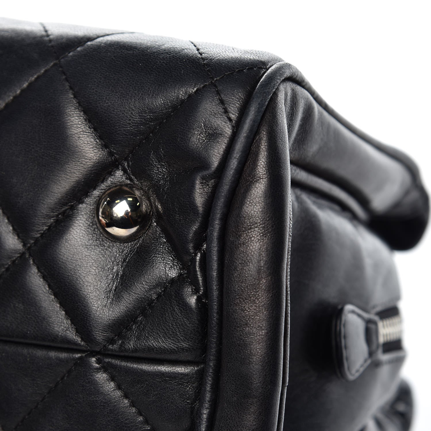 Chanel Lambskin Quilted Shoulder Bag Black 13 of 18