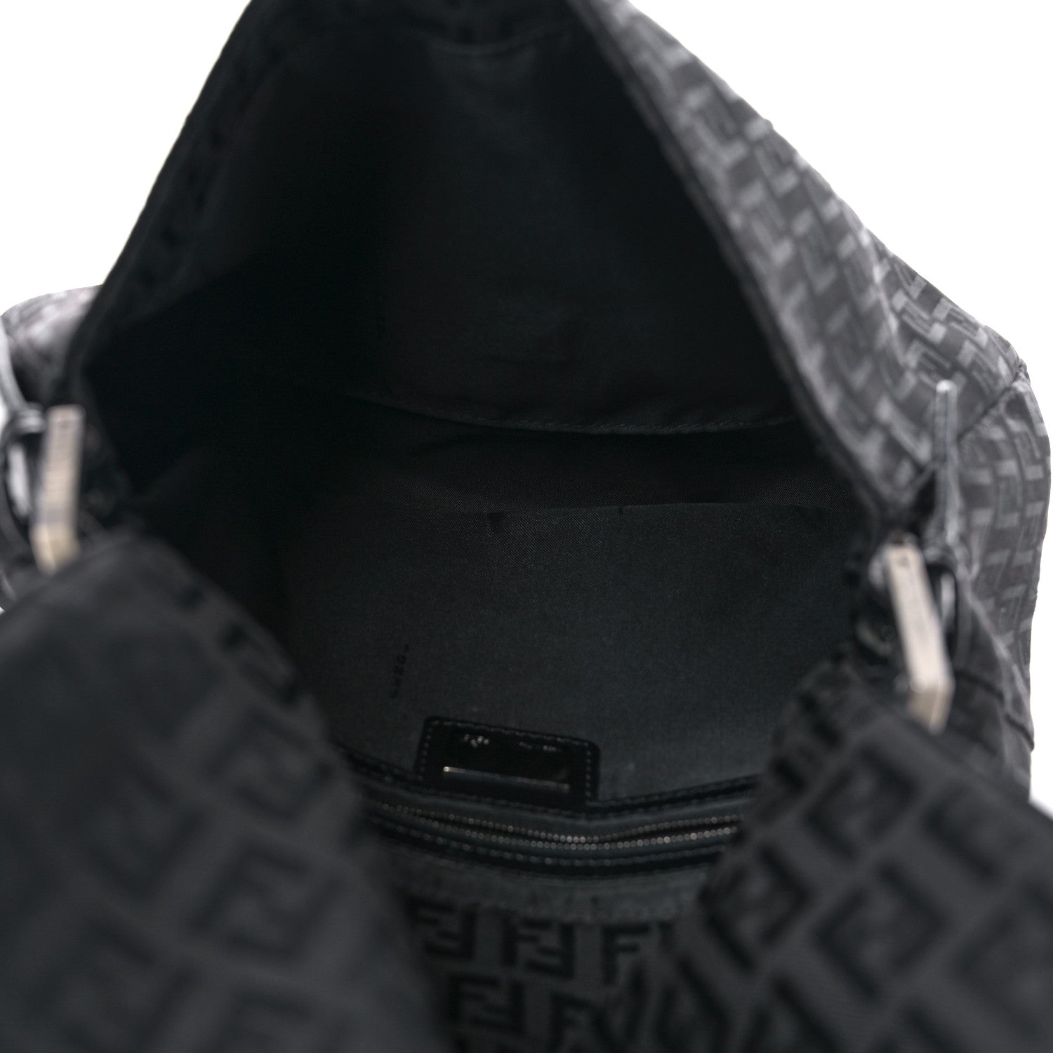 Fendi Zucchino Mama Baguette Black 5 of 12