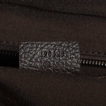 Gucci Denim Monogram Large Carry On Duffle Dark Brown 7 of 7