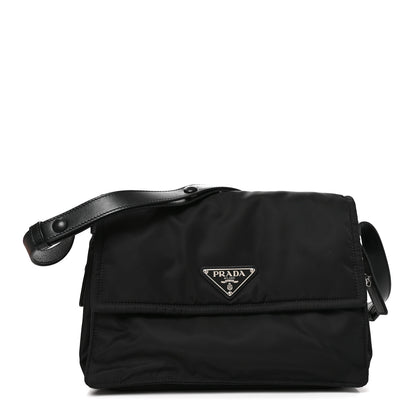 Prada Re-Nylon Vitello Padded Small Flap Shoulder Bag Black 1 of 9