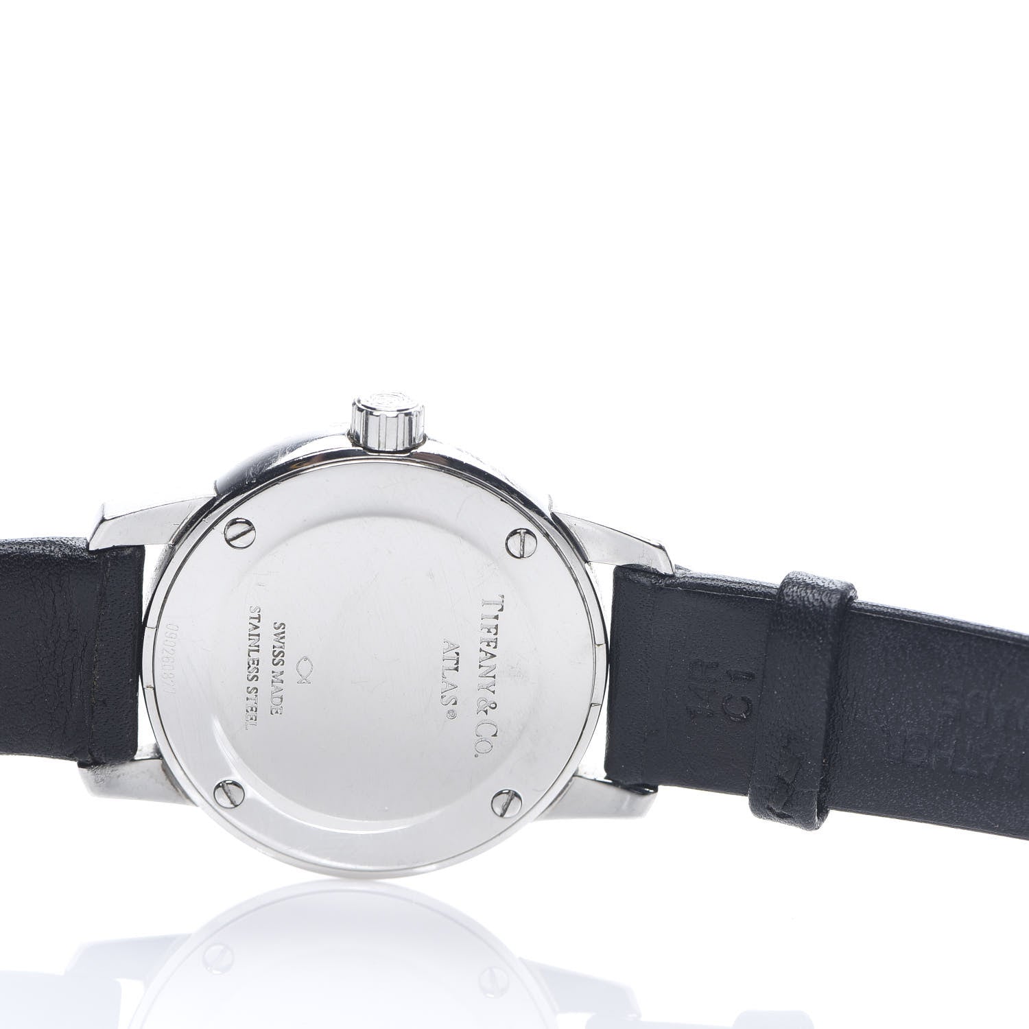 Tiffany Stainless Steel Calfskin 29mm Atlas 2-Hand Quartz Watch Black 9 of 9