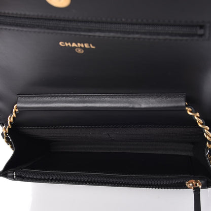 Chanel Caviar Quilted Boy Wallet On Chain WOC Black 5 of 9