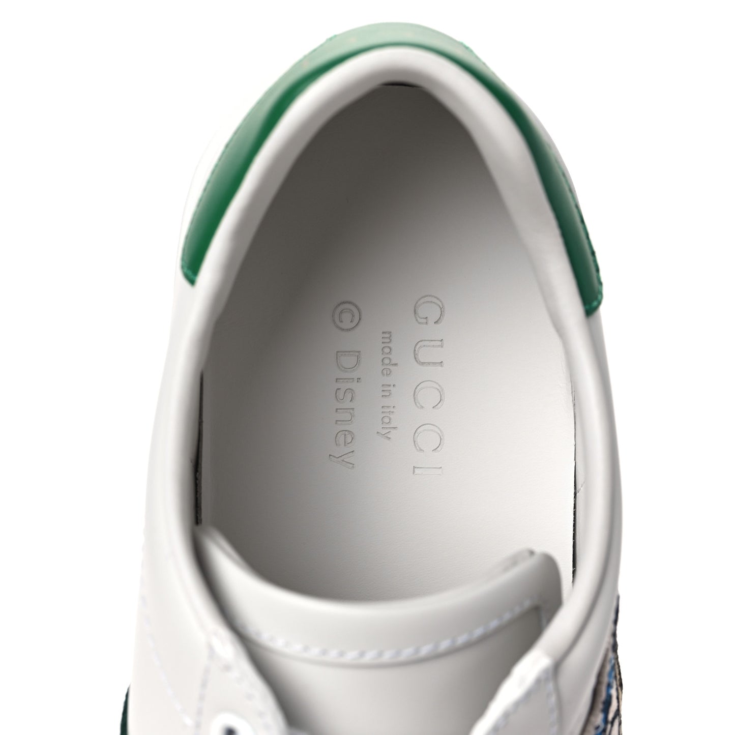 X DISNEY Calfskin Miro Soft Web Donald Duck Womens Ace Sneakers 35 White New Shamarock