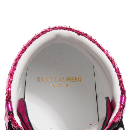Saint Laurent Glitter Court Classic High Top Sneakers 36 Fuchsia 8 of 8