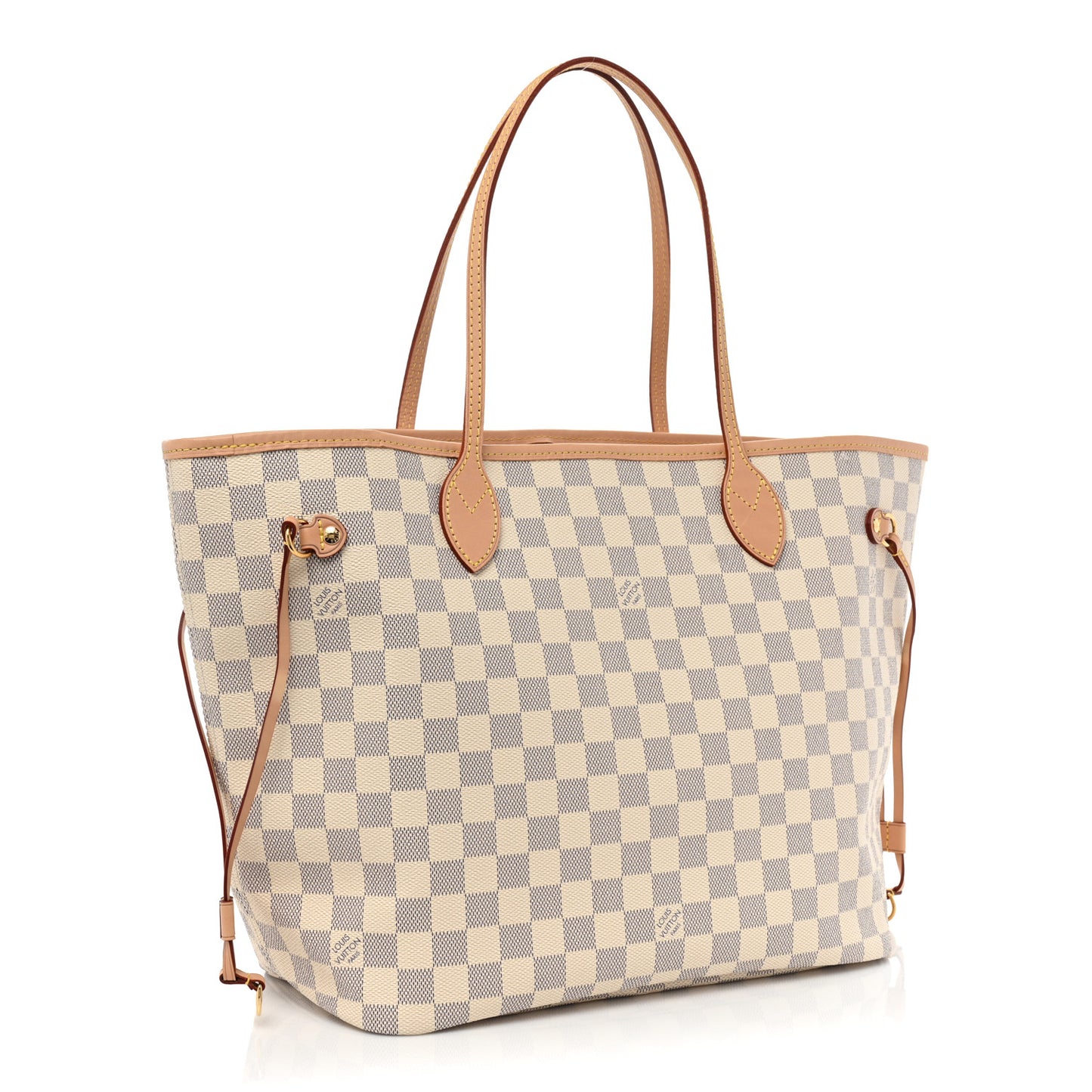 Damier Azur Neo Neverfull MM Rose Ballerine