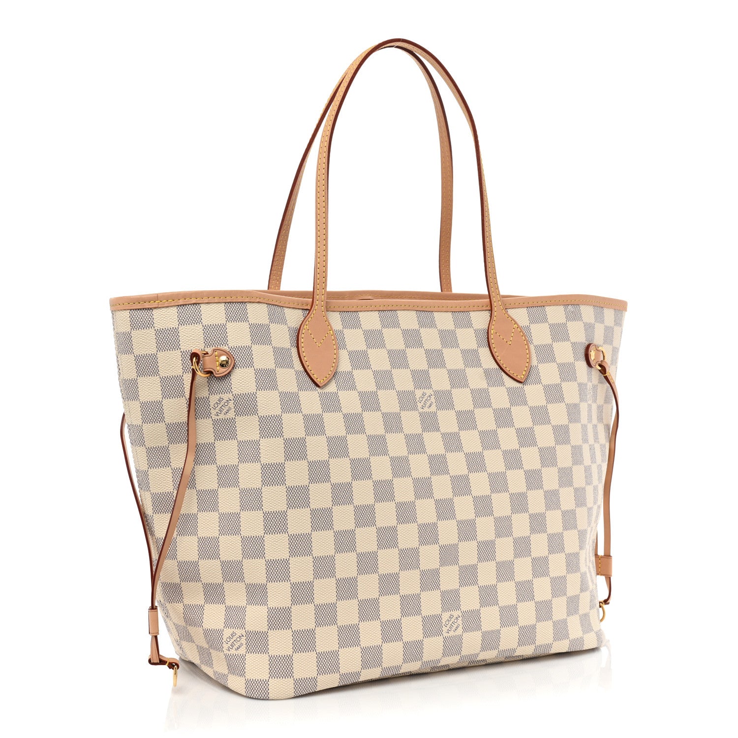 Louis Vuitton Damier Azur Neo Neverfull MM Rose Ballerine 4 of 9