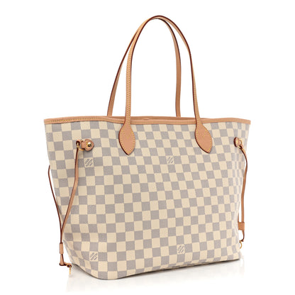 Louis Vuitton Damier Azur Neo Neverfull MM Rose Ballerine 4 of 9
