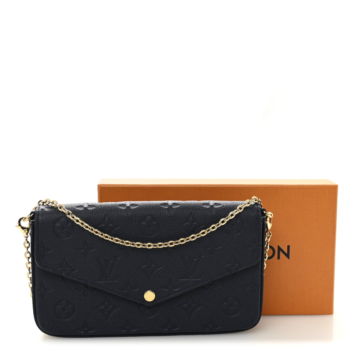 Empreinte Pochette Felicie Chain Wallet Navy