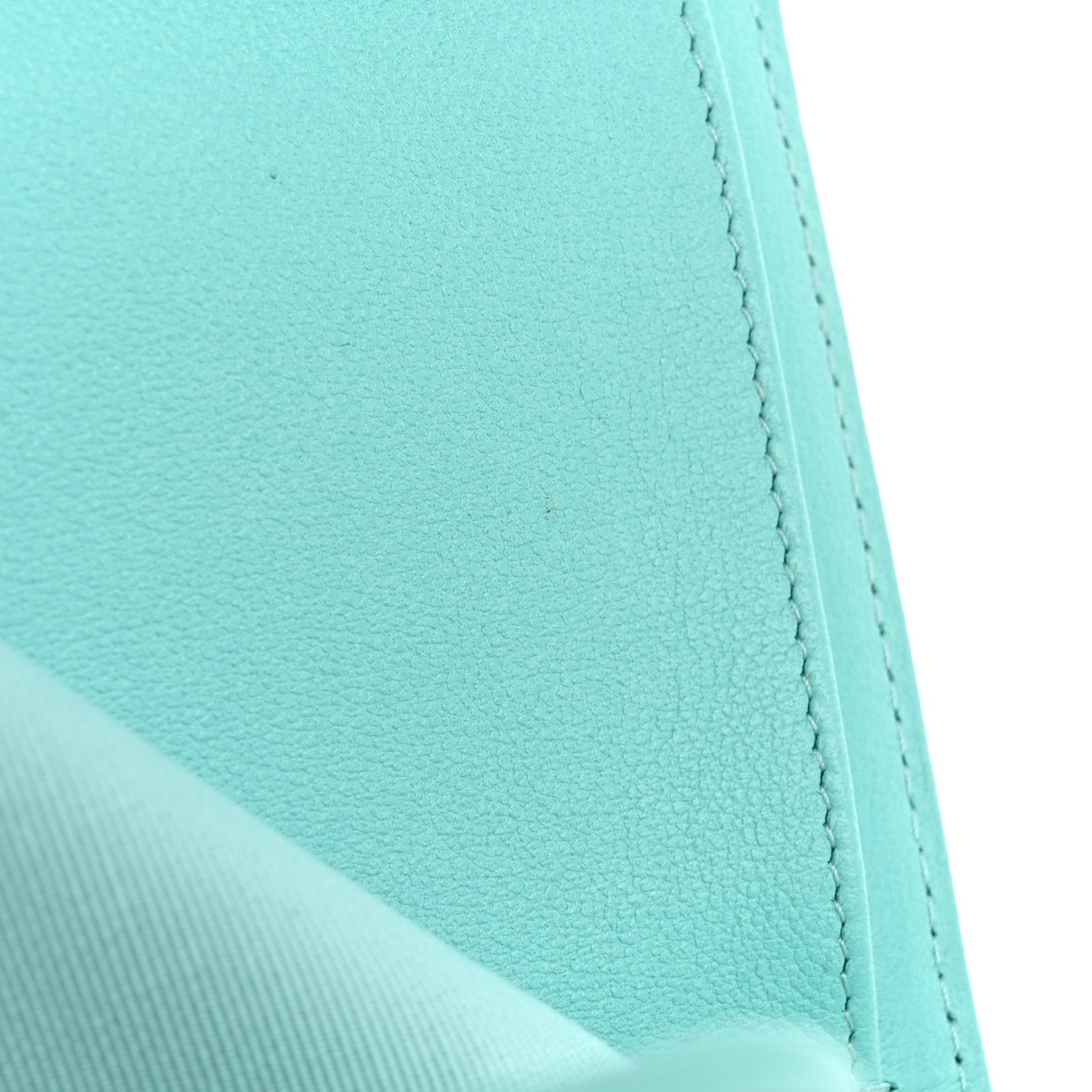 Chanel Lambskin Quilted Compact Flap Wallet Turquoise 10 of 13