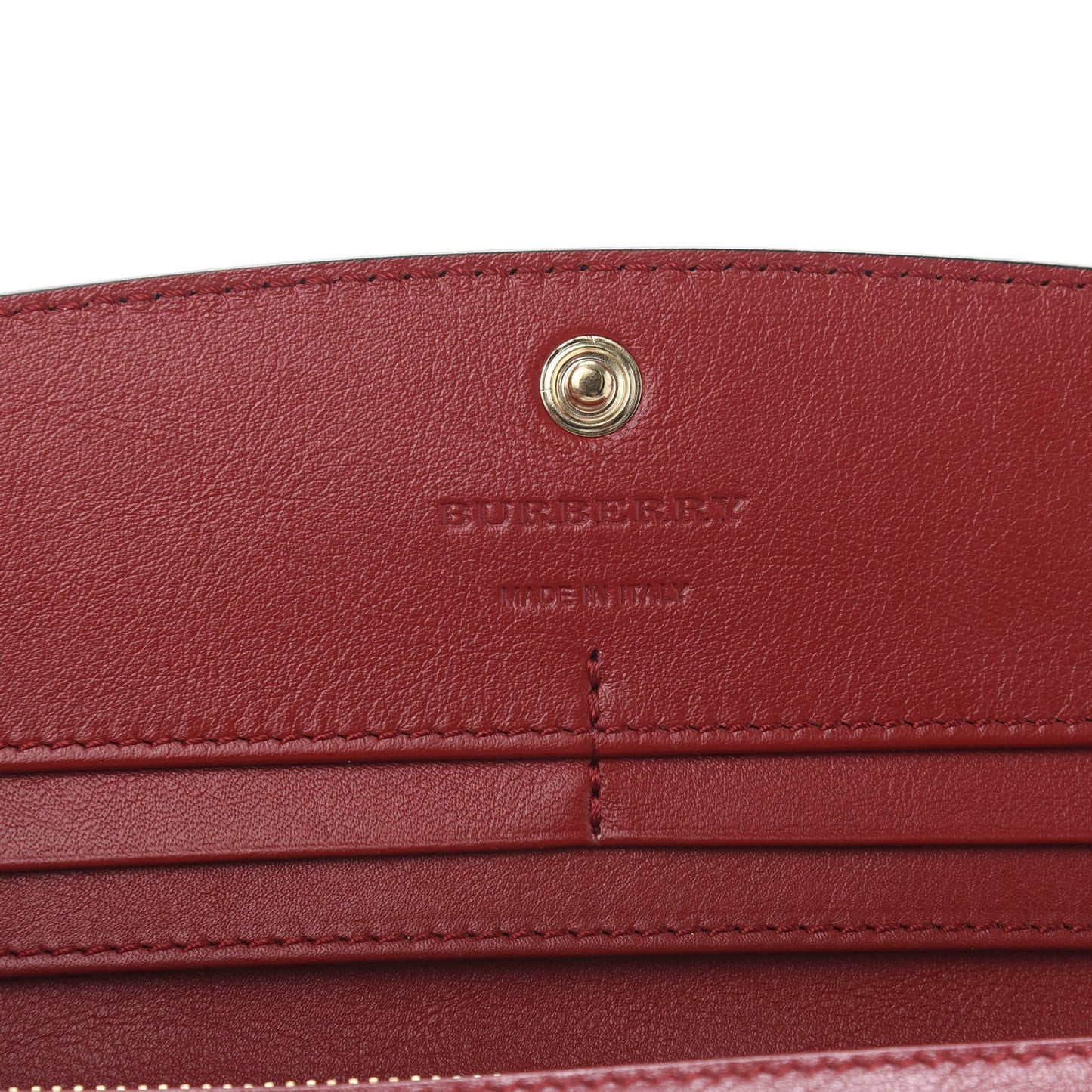 Grainy Calfskin House Check Continental Wallet Black
