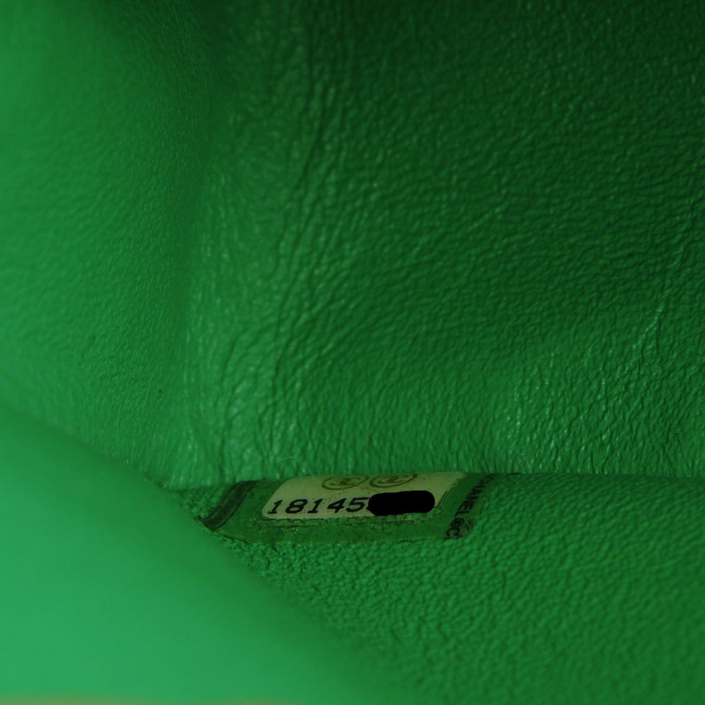 Patent Quilted Medium Double Flap Green