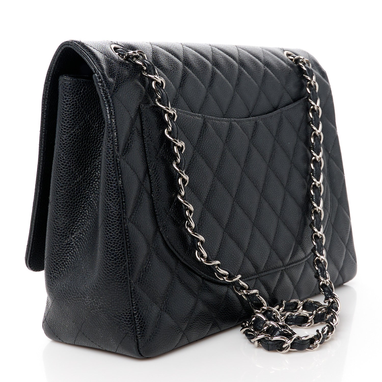 Chanel Caviar Quilted Maxi Single Flap Black 3 of 11