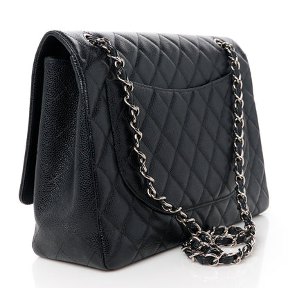Chanel Caviar Quilted Maxi Single Flap Black 3 of 11