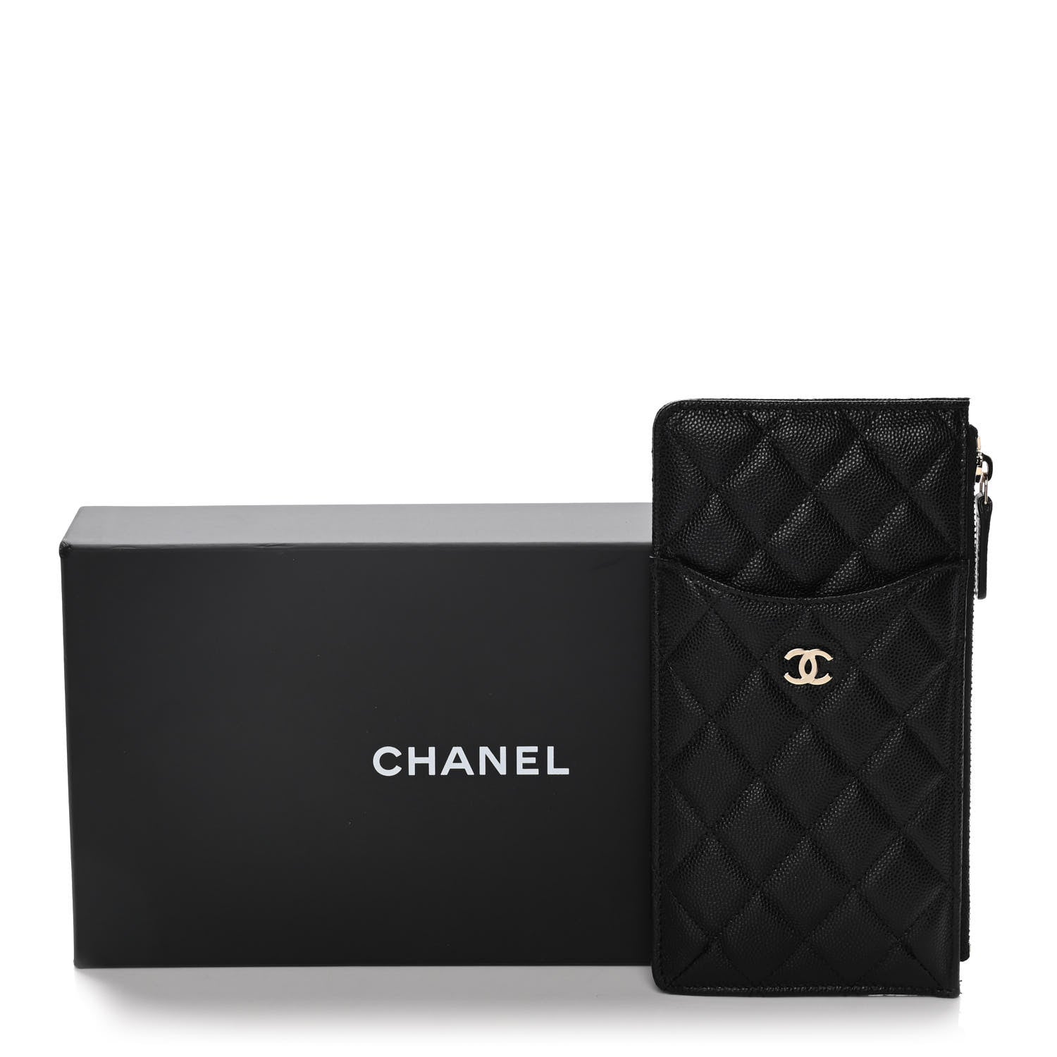 Chanel Caviar Quilted Classic iPhone Pouch Black 9 of 9
