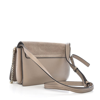 Chloe Suede Calfskin Small Faye Shoulder Bag Motty Grey 3 of 8