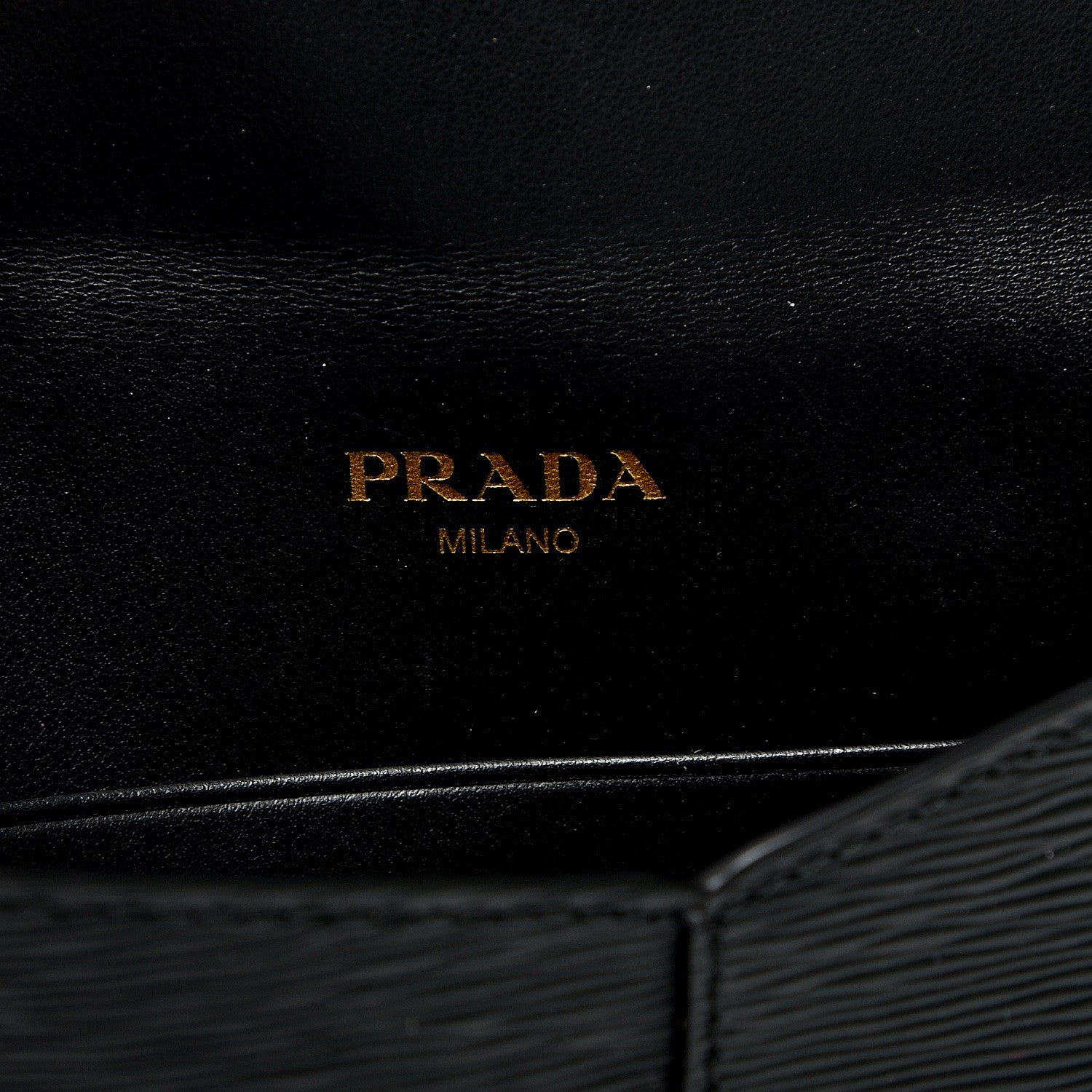 Prada Vitello Move Envelope Wallet Black 8 of 8