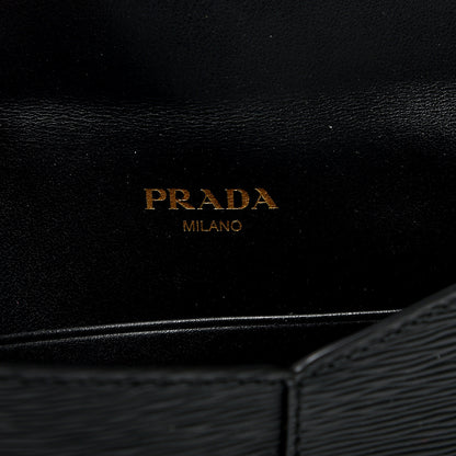 Prada Vitello Move Envelope Wallet Black 8 of 8