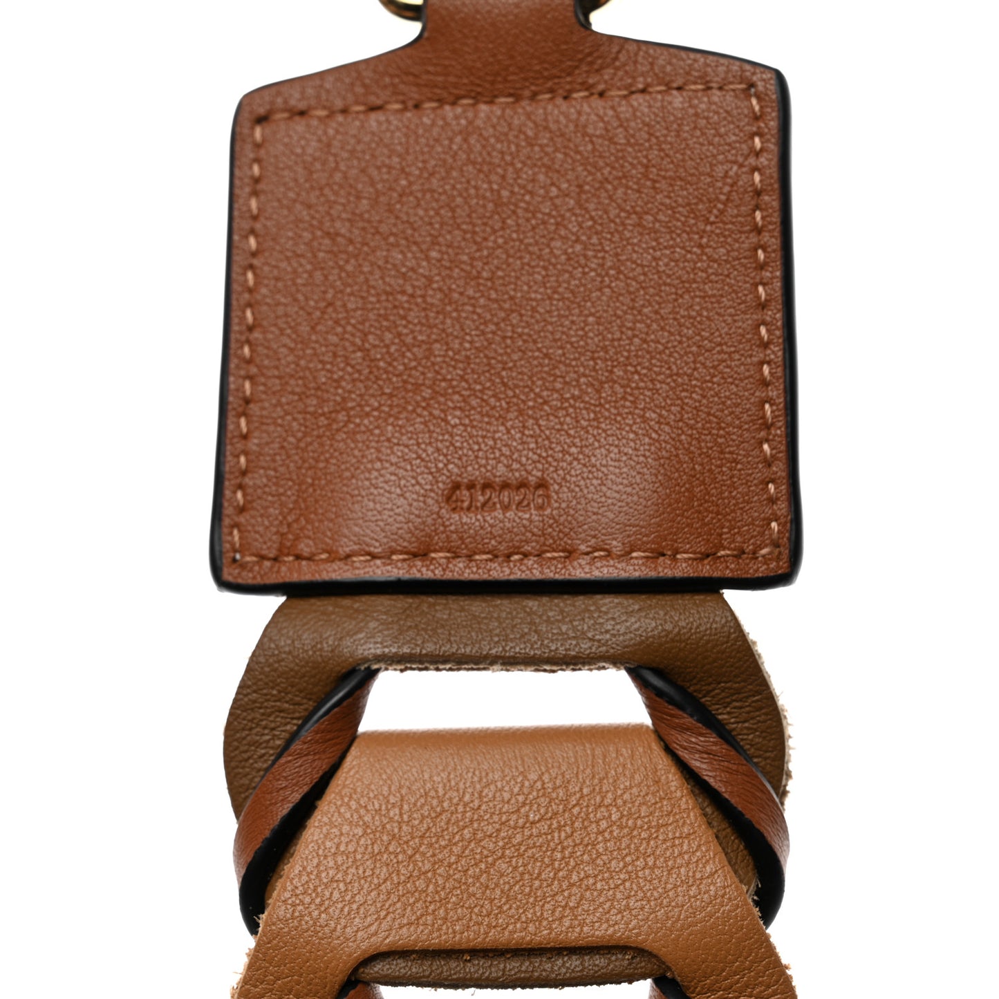 Calfskin Circles Loop Strap Dark Oak